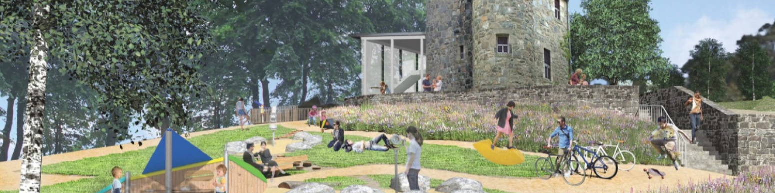 Artists impression of approach to the Tower